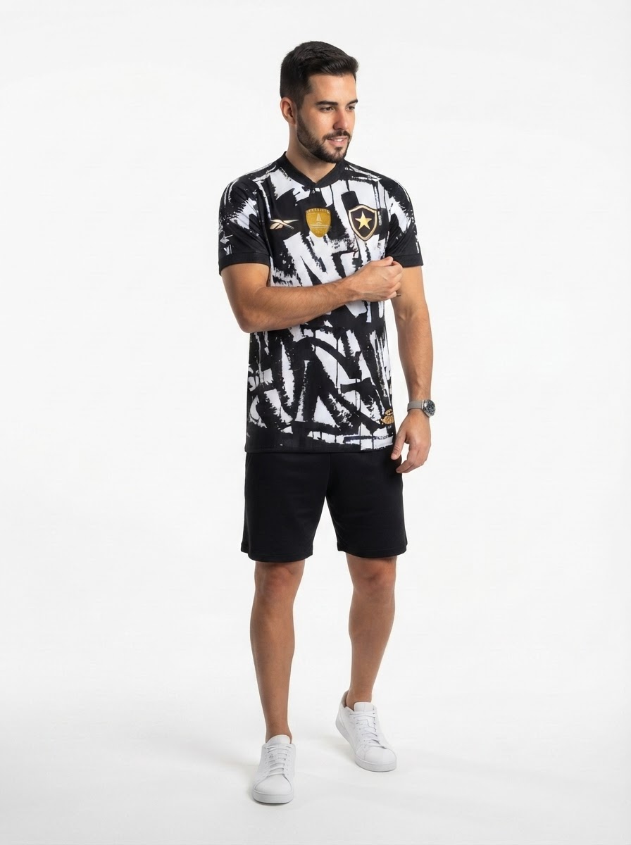 Jersey Botafogo 2025/26 IV - Patch Campeao Libertadores