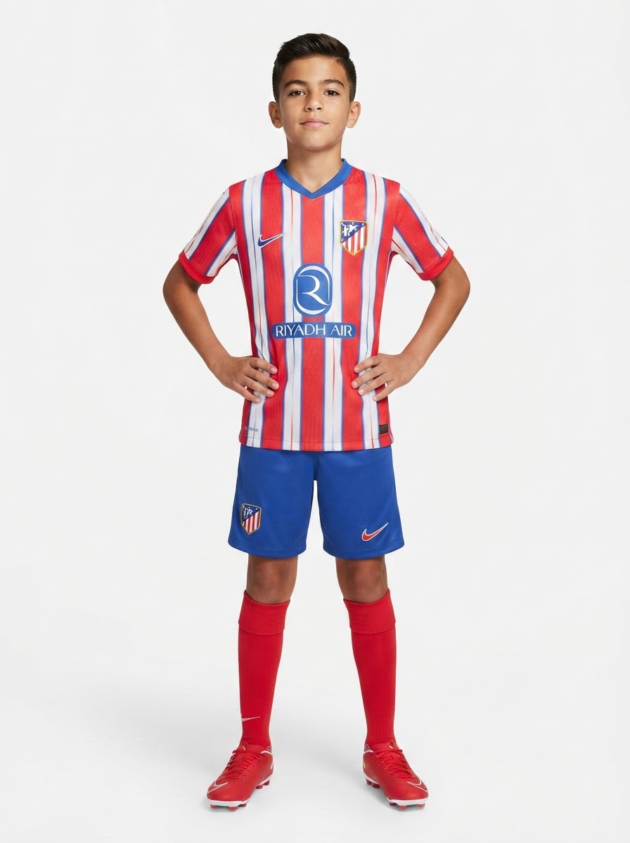 Kids KIT Atlético Madrid Home Jersey 2024/25