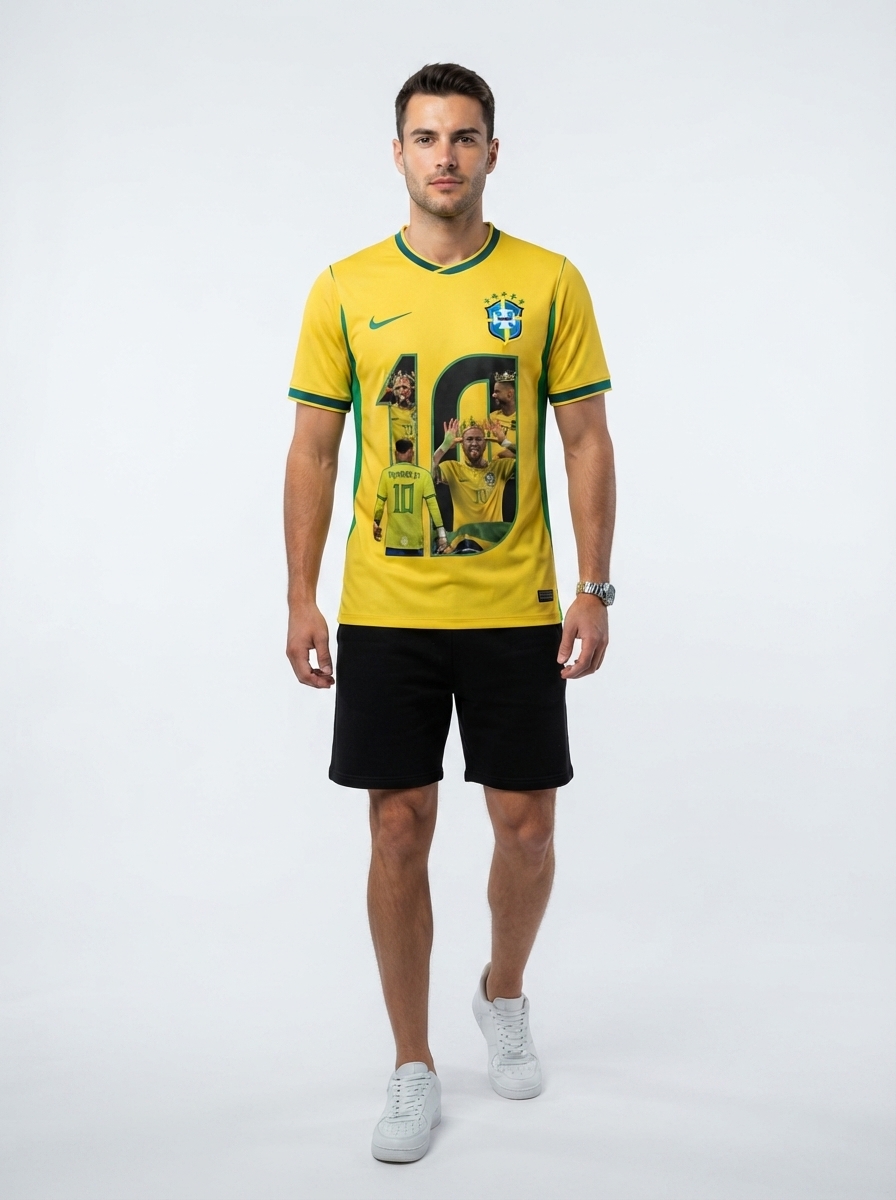 Brazil home - Special Custom Neymar Jr. #10 Brasil Fan Version World Cup 2026