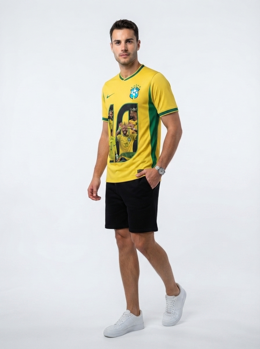 Brazil home - Special Custom Neymar Jr. #10 Brasil Fan Version World Cup 2026