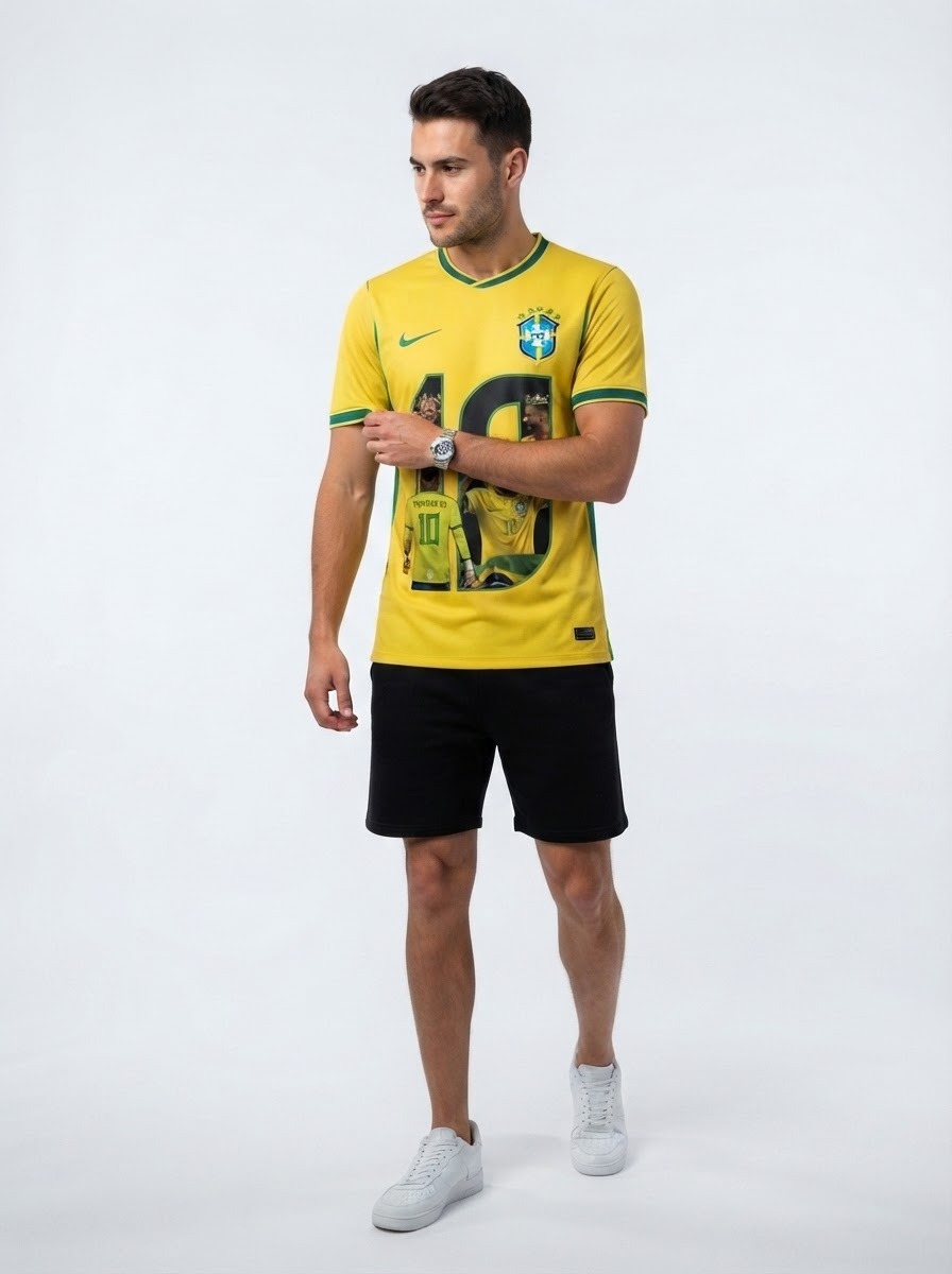 Brazil home - Special Custom Neymar Jr. #10 Brasil Fan Version World Cup 2026