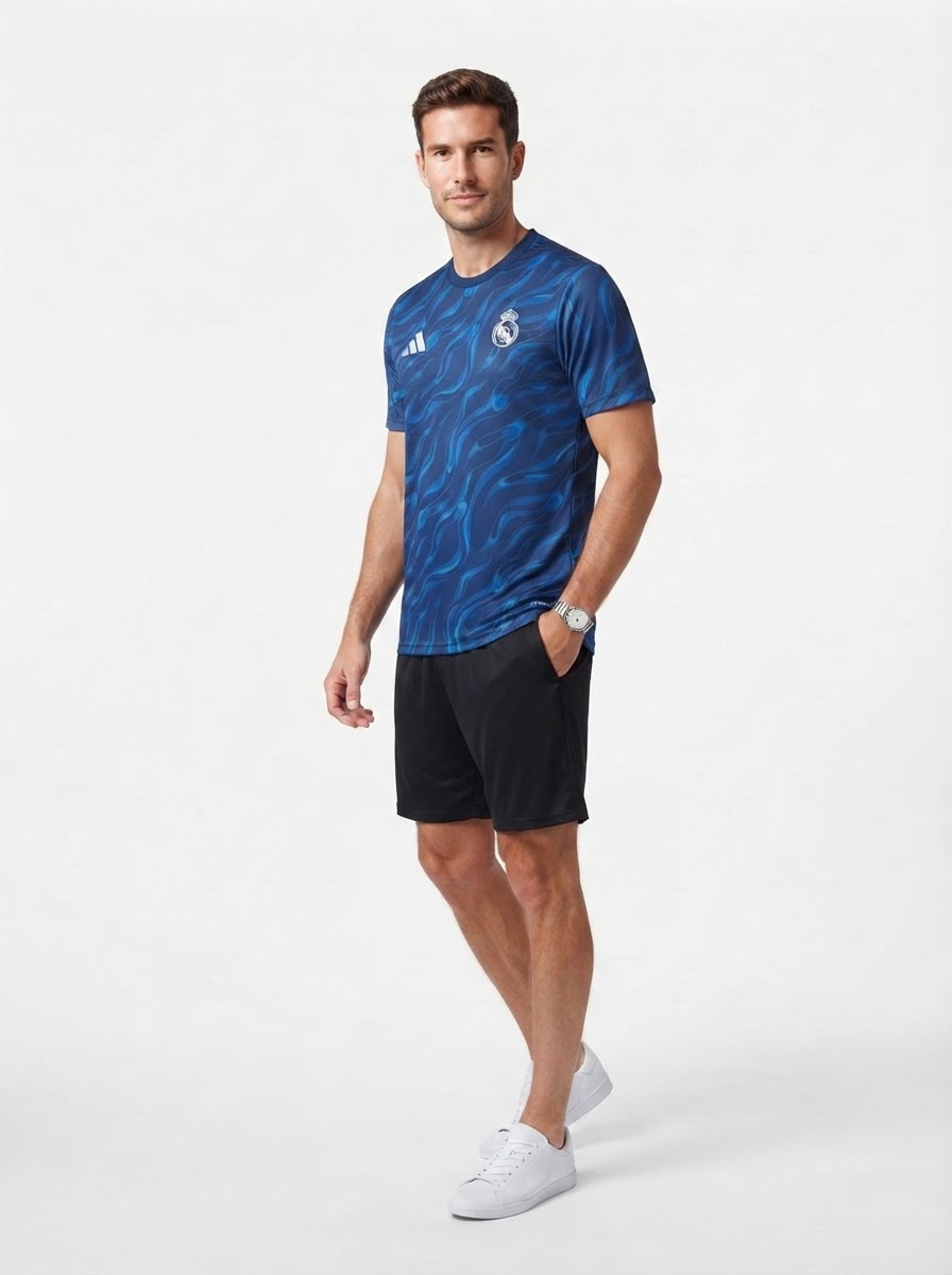 Real Madrid 25/26 Training Jersey - Navy Blue - Fan Version