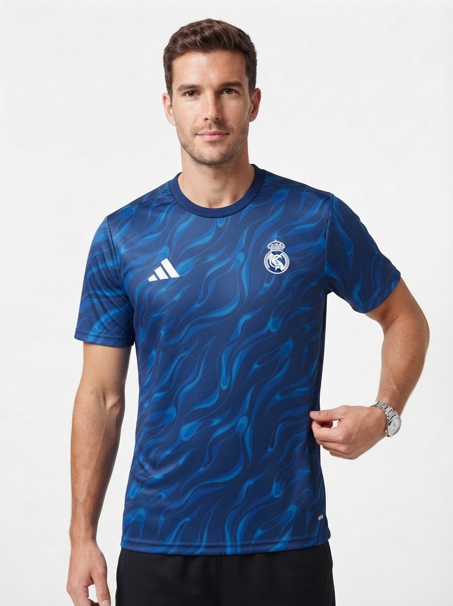 Real Madrid 25/26 Training Jersey - Navy Blue - Fan Version