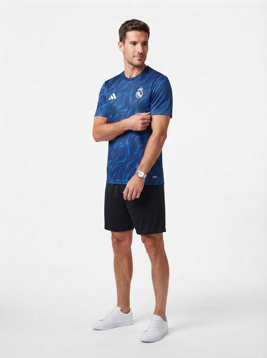 Real Madrid 25/26 Training Jersey - Navy Blue - Fan Version
