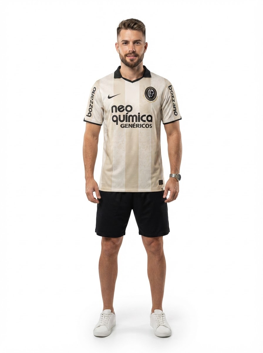 Jersey Retrô Corinthians Centenário 2010