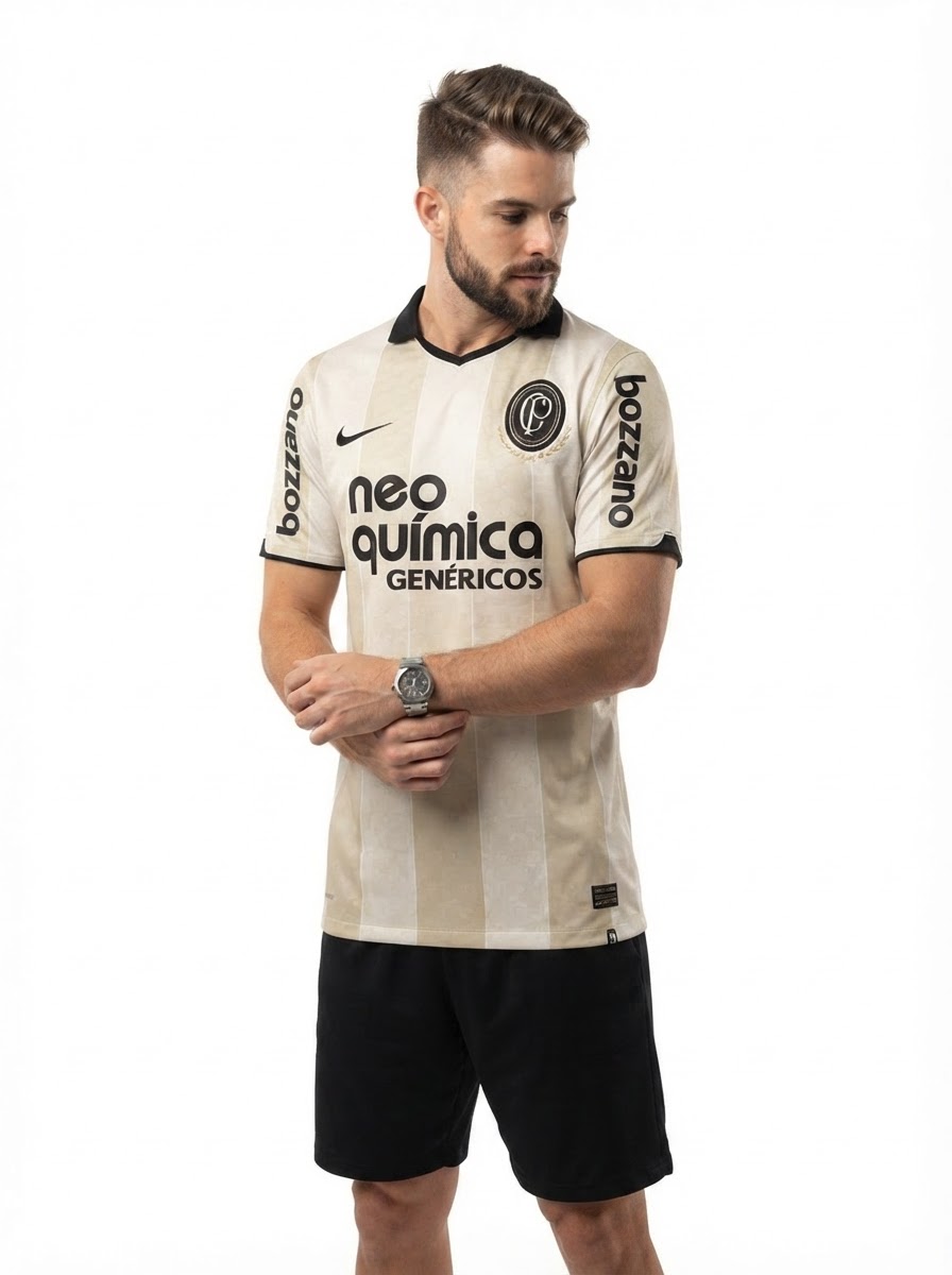 Jersey Retrô Corinthians Centenário 2010