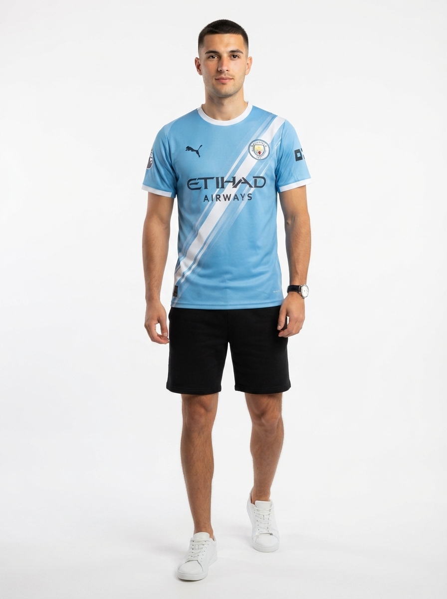 Manchester City Home Cherki 29 Fan Jersey 2025/26