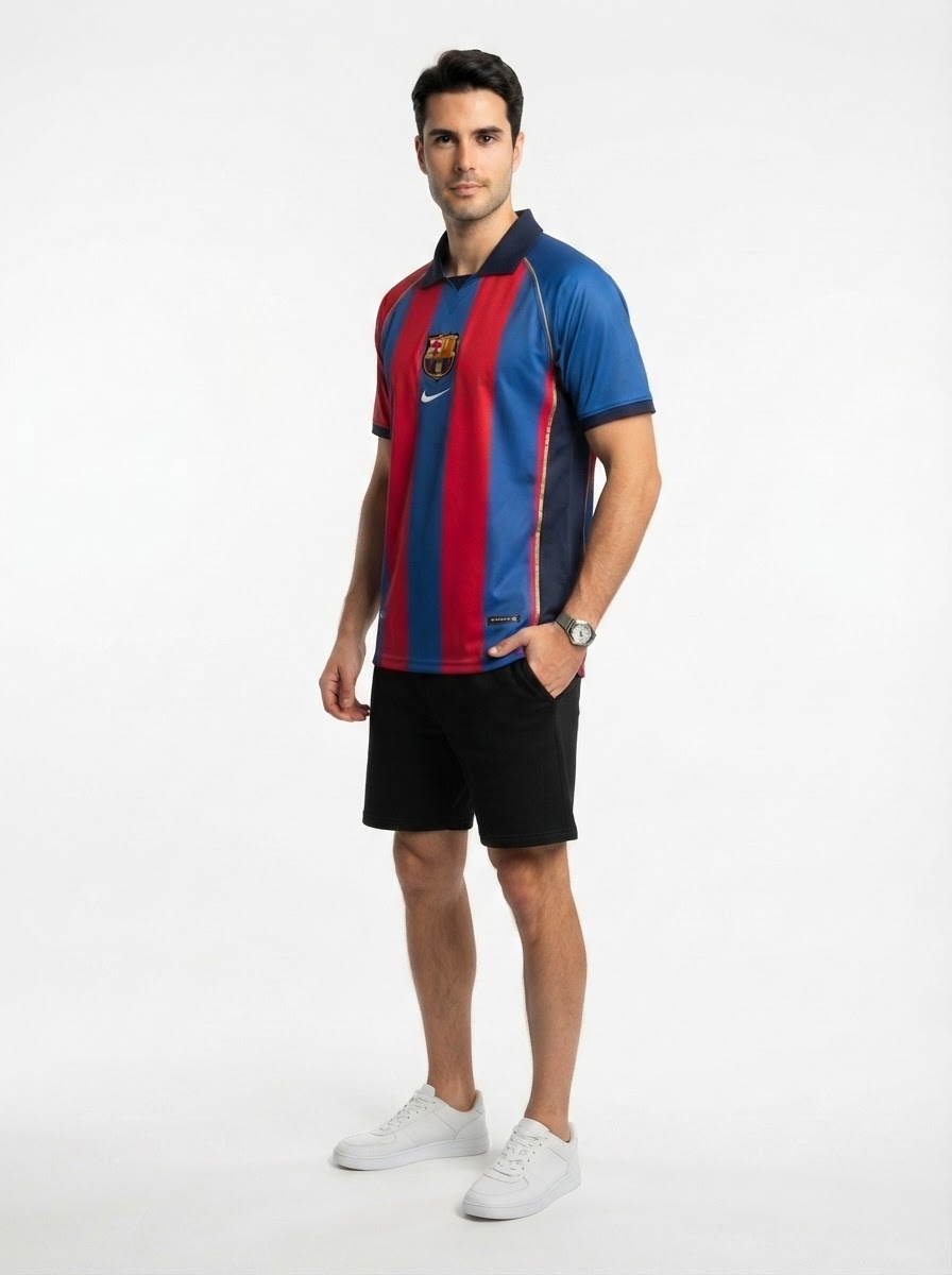 Barcelona 01/02 I Home Jersey - Retro Version