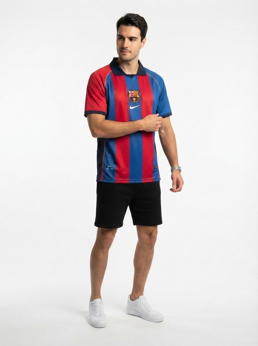 Barcelona 01/02 I Home Jersey - Retro Version