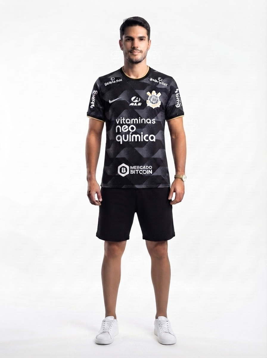 Corinthians 22/23 II Away Jersey - with Sponsors - Fan Version