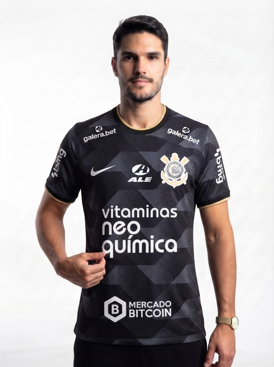 Corinthians 22/23 II Away Jersey - with Sponsors - Fan Version