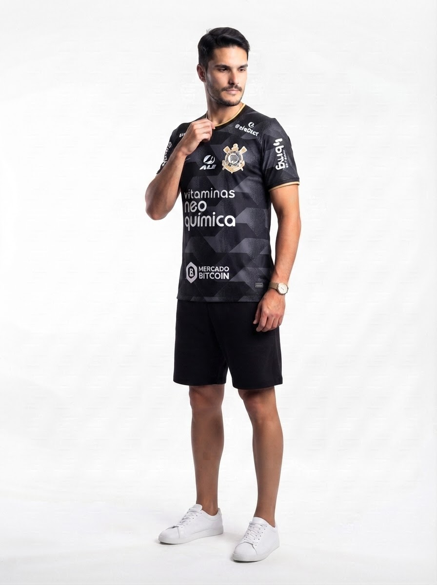 Corinthians 22/23 II Away Jersey - with Sponsors - Fan Version