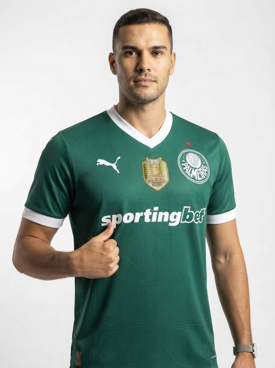 Palmeiras Home Jersey 2025/26 Patch Campeão - Fan Version