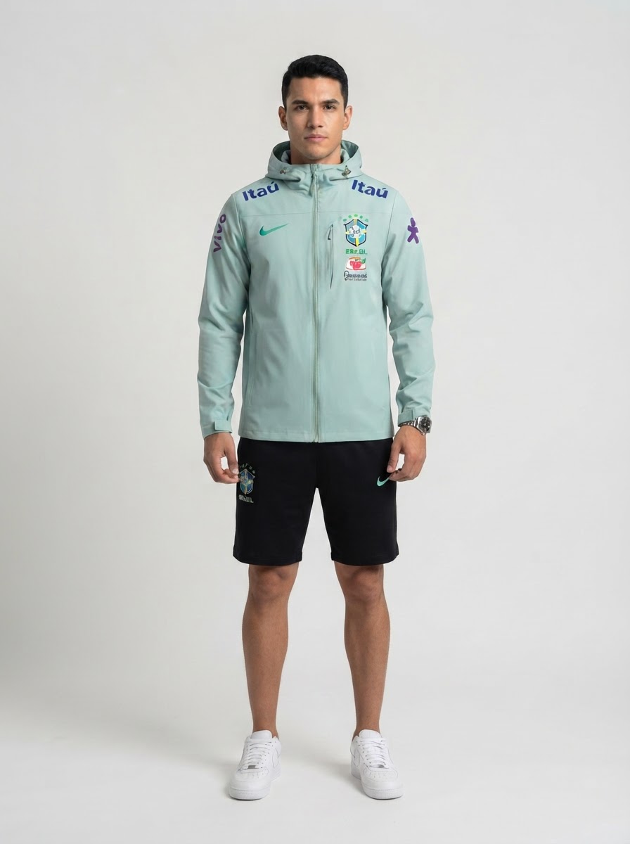 Jaqueta Training Brazil 2026 Men's Jacket Windbreaker Brasil