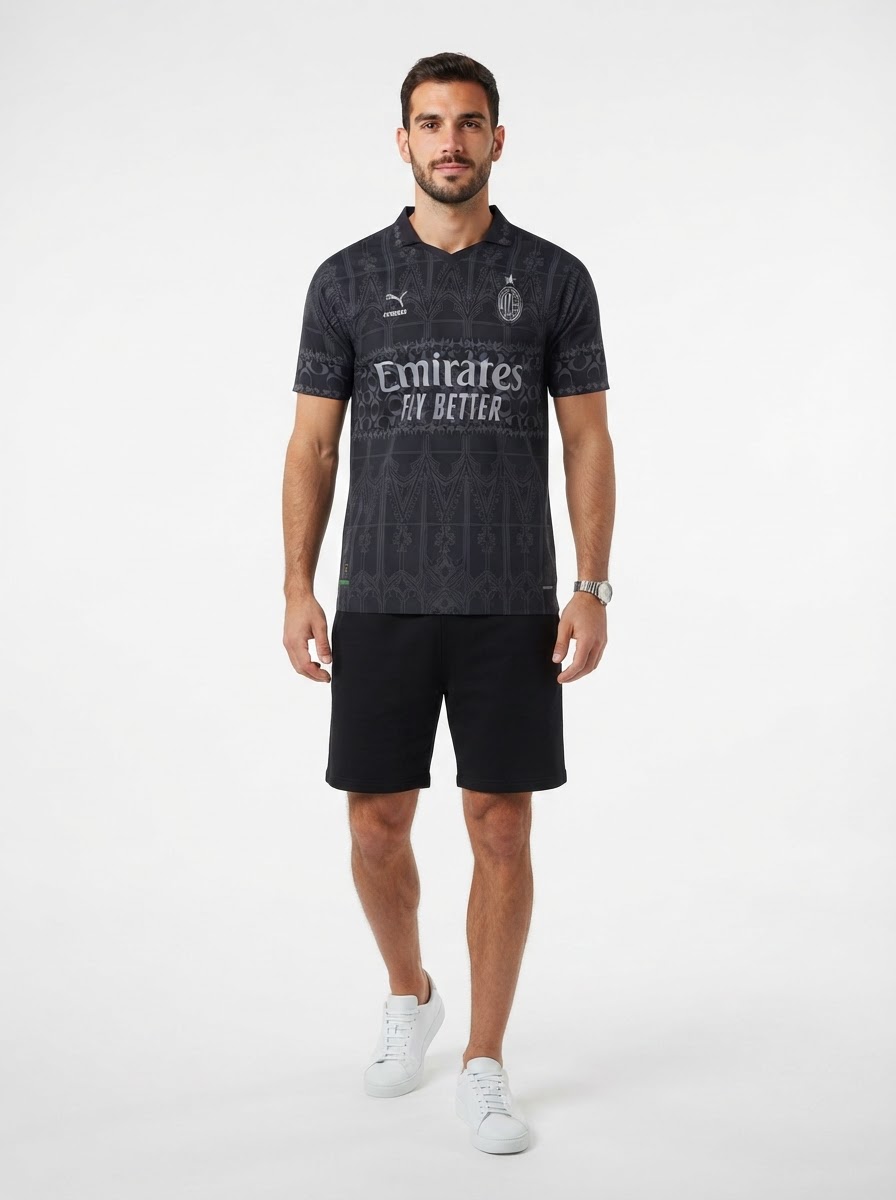 AC Milan 2024 Pleasures Jersey - Player Version - Slim Fit