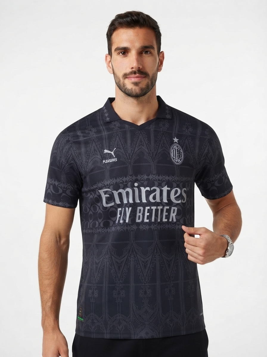 AC Milan 2024 Pleasures Jersey - Player Version - Slim Fit