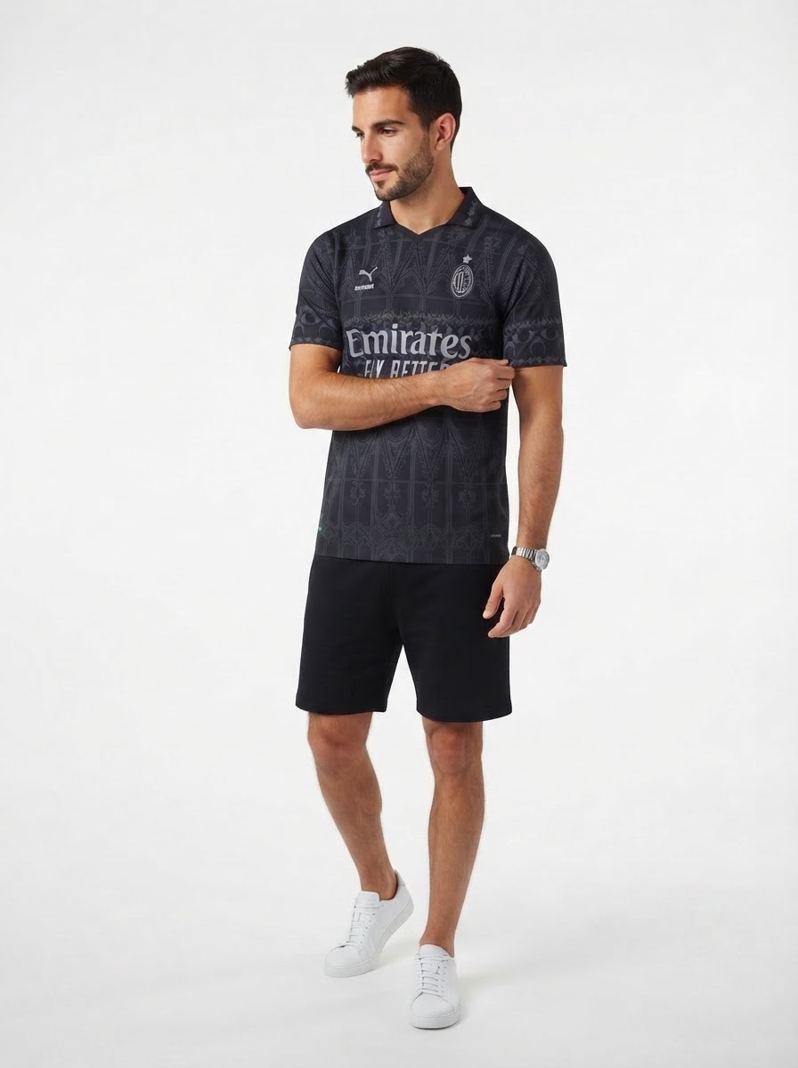 AC Milan 2024 Pleasures Jersey - Player Version - Slim Fit