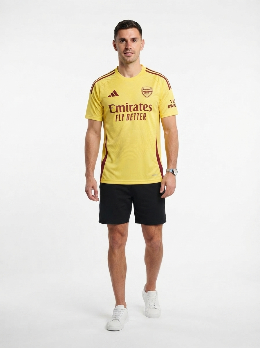 Arsenal 2025/26 Yellow goalkeeper Jersey