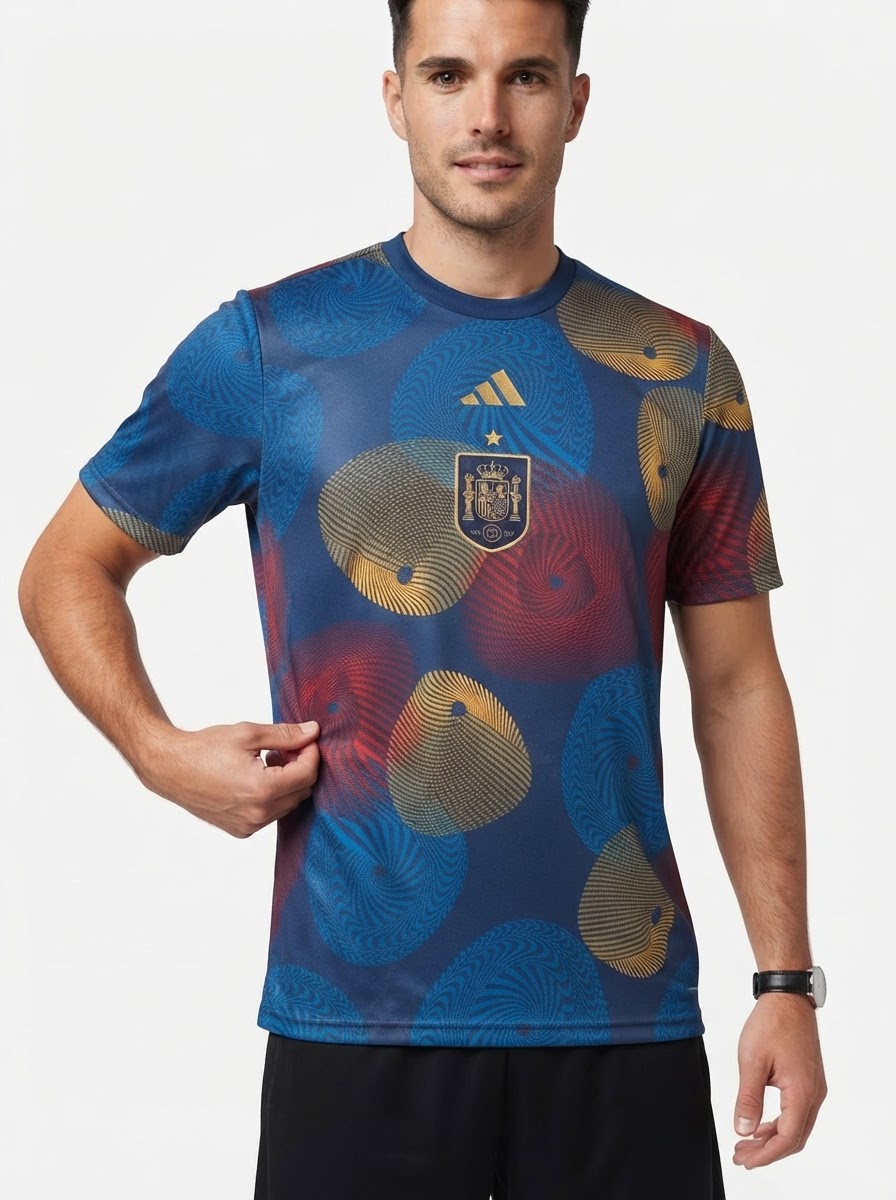 Spain 22/23 Pre Match Training Jersey - Fan Version