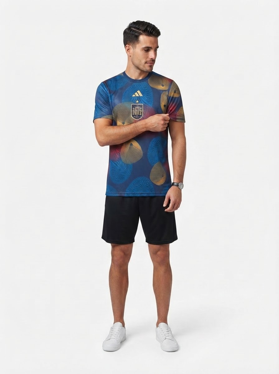 Spain 22/23 Pre Match Training Jersey - Fan Version