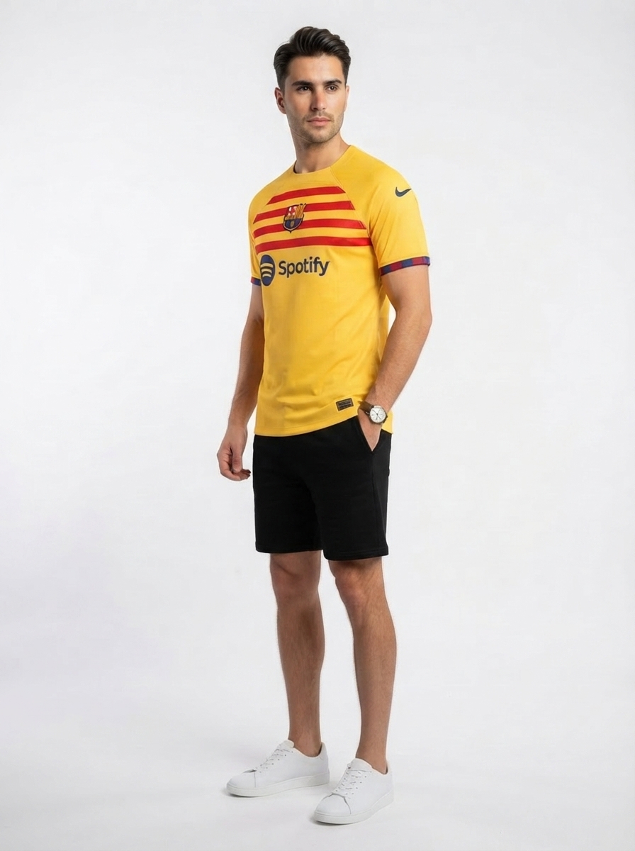 Barcelona 22/23 Senyera IV Fourth Jersey - Fan Version
