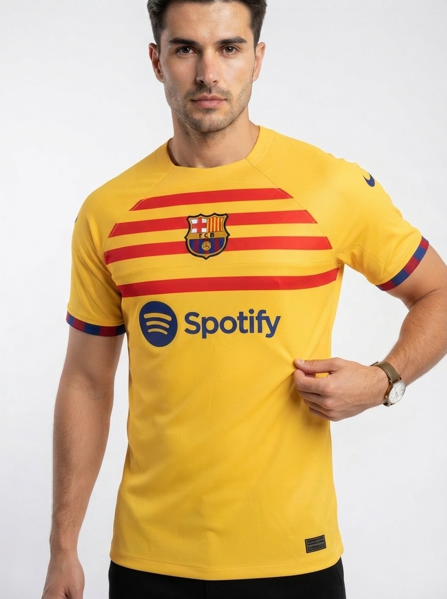 Barcelona 22/23 Senyera IV Fourth Jersey - Fan Version