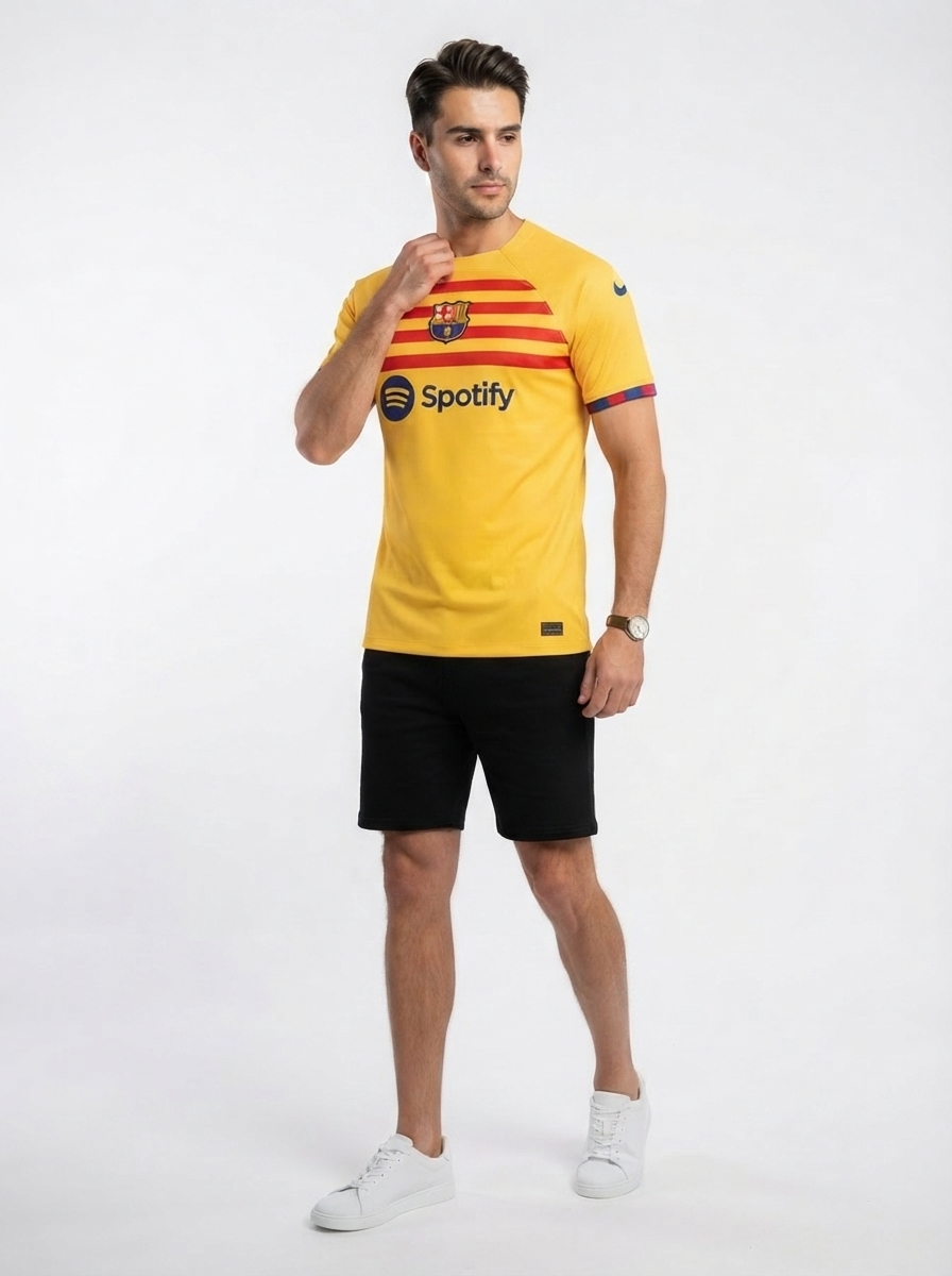 Barcelona 22/23 Senyera IV Fourth Jersey - Fan Version