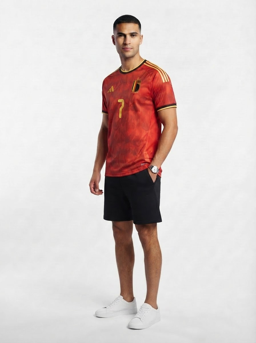 Belgium Home De Bruyne 7 Fan Jersey Shirt 2026 World Cup