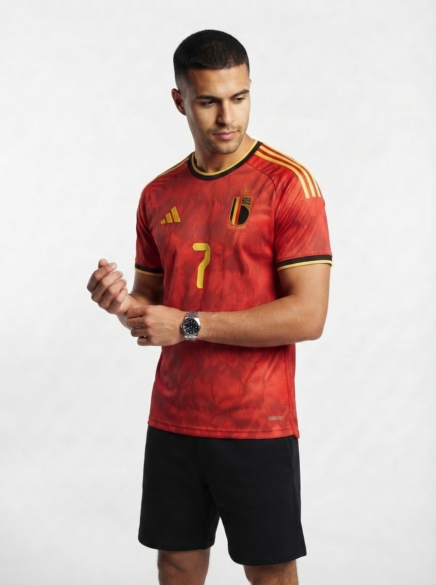 Belgium Home De Bruyne 7 Fan Jersey Shirt 2026 World Cup