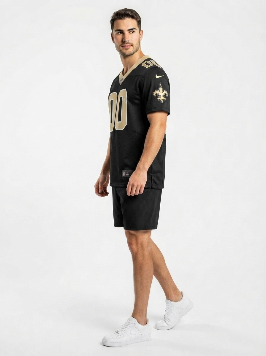 New Orleans Saints - Custom Jersey - Black