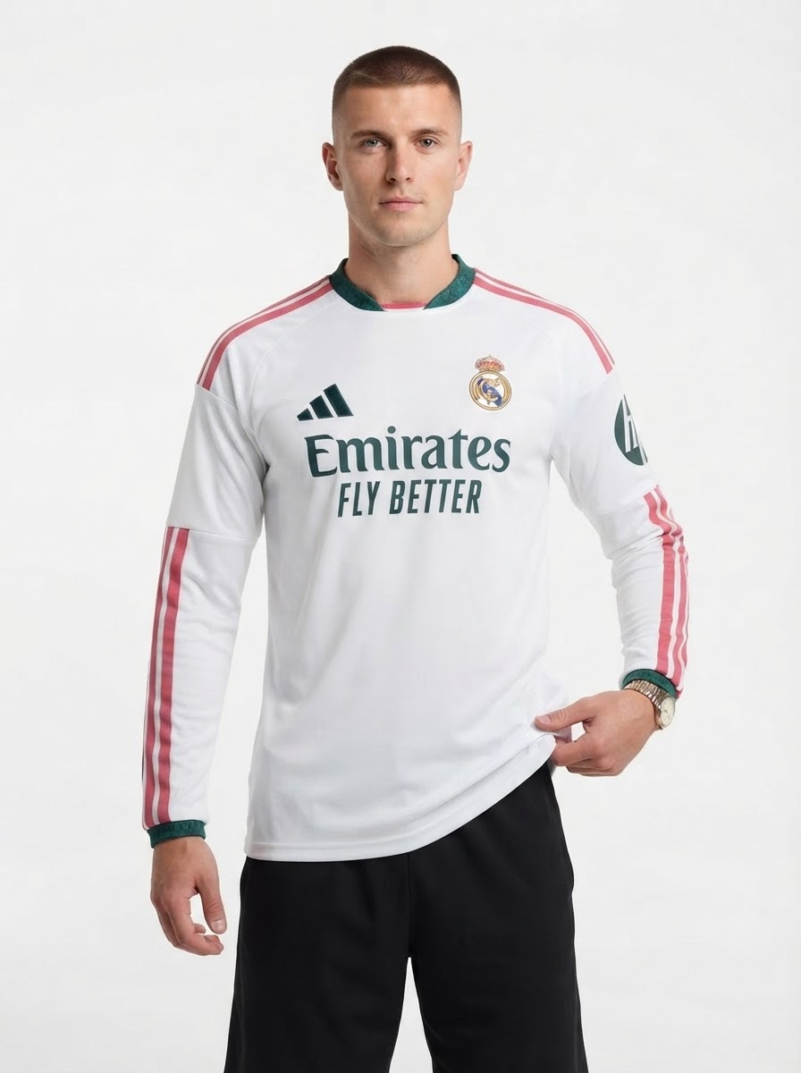 Real Madrid Home 26/27 Jersey - Long Sleeve