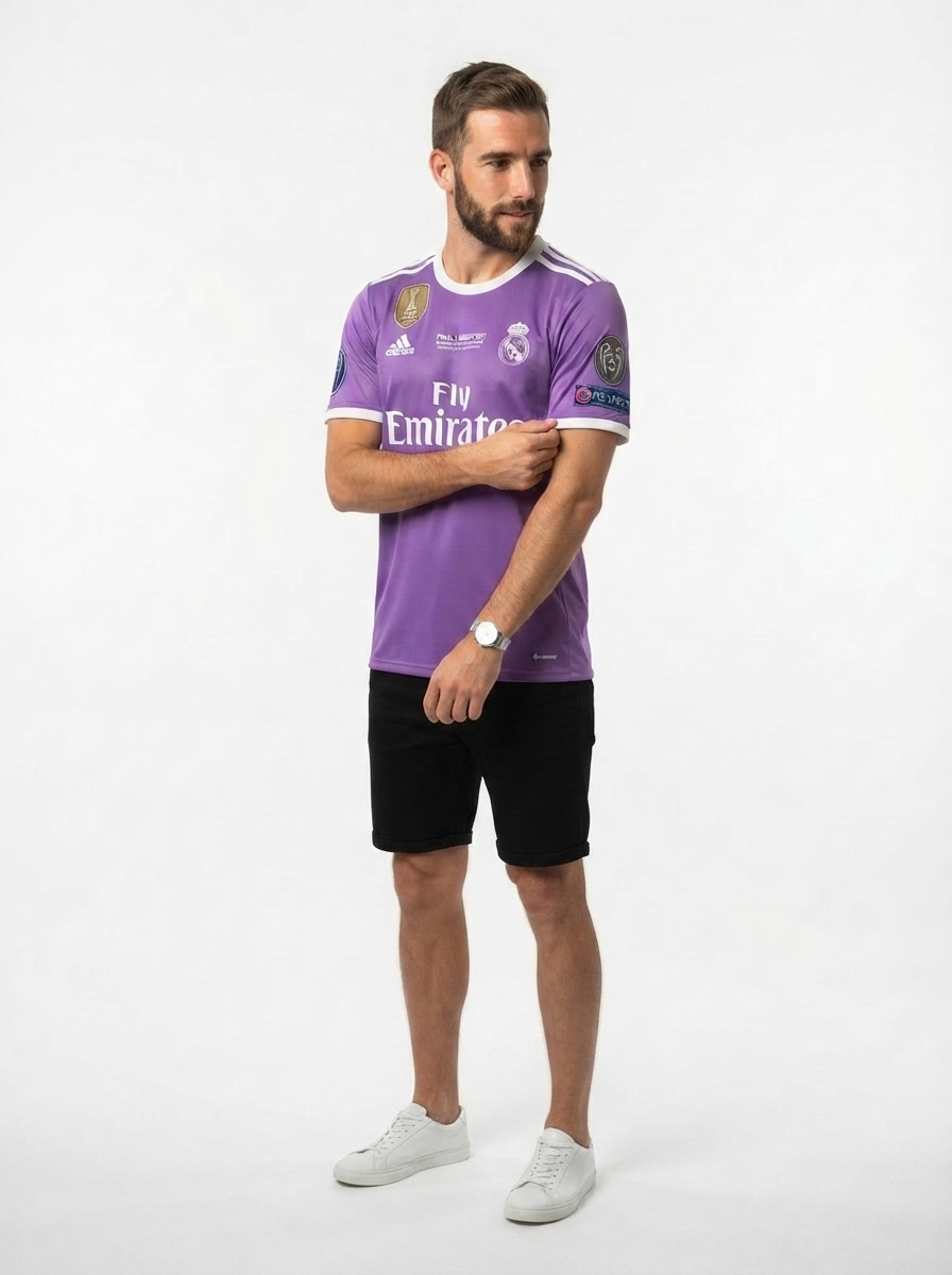 REAL MADRID AWAY - RETRO 2016-17 + Patchs