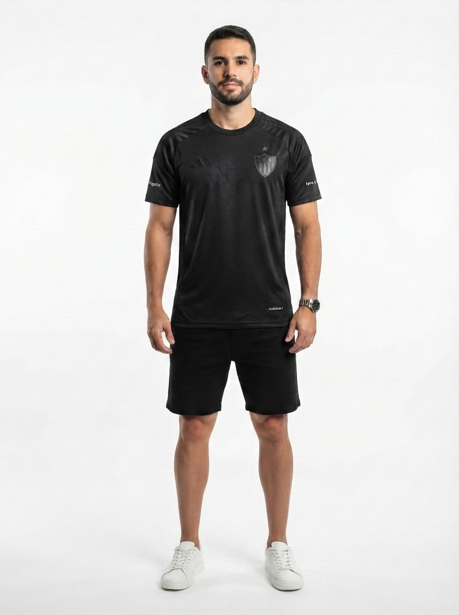 Jersey Atlético Mineiro All Black 2025/26 - Galo na Veia