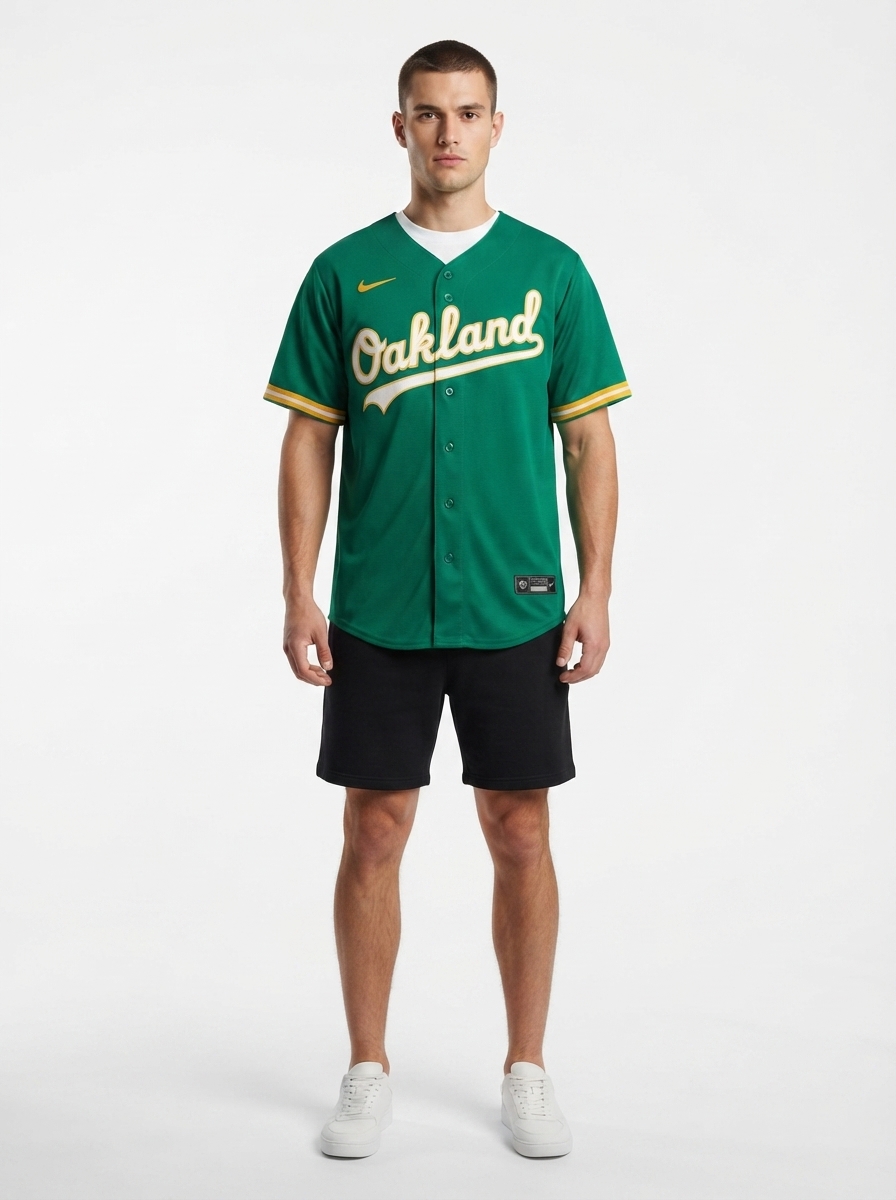 Jersey MLB Oakland Athletics Alternate Torcedor Masculina Verde