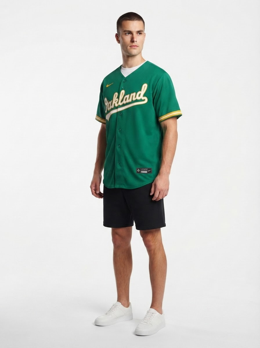Jersey MLB Oakland Athletics Alternate Torcedor Masculina Verde