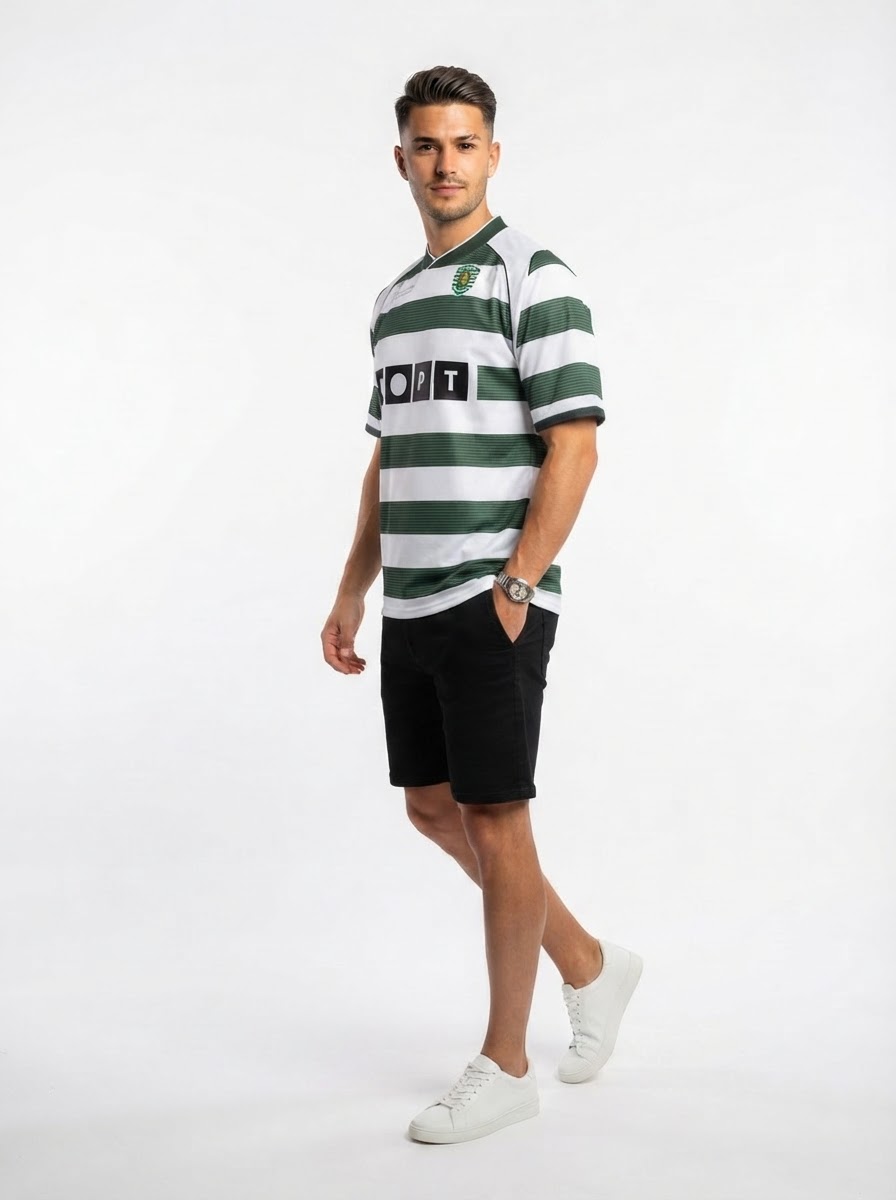 Camisola Sporting Retro 2001/03 - Modelo Exclusivo! 🇵🇹