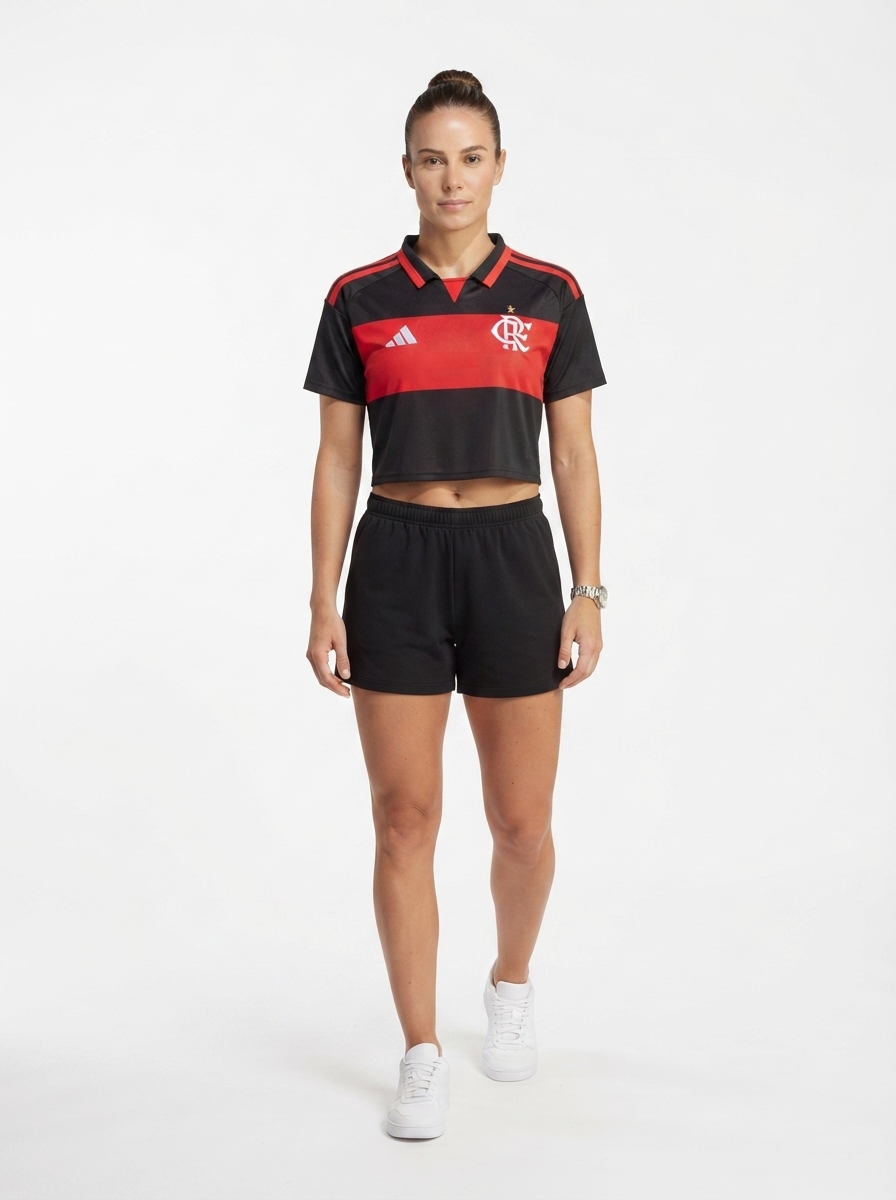 Cropped Flamengo Women's Jogo 1 2026