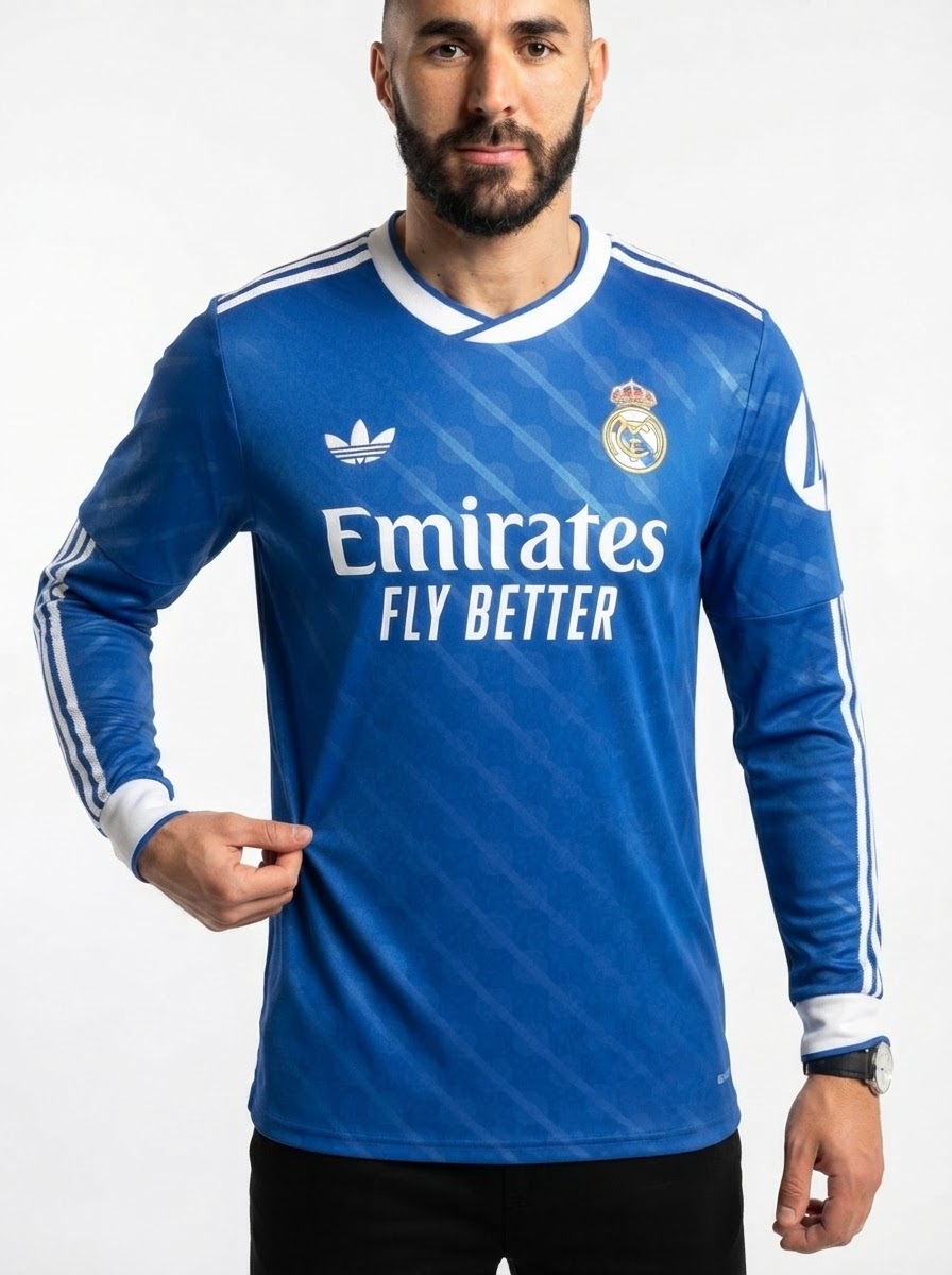 Real Madrid Third Long Sleeve Fan Jersey 2025/26 Originals