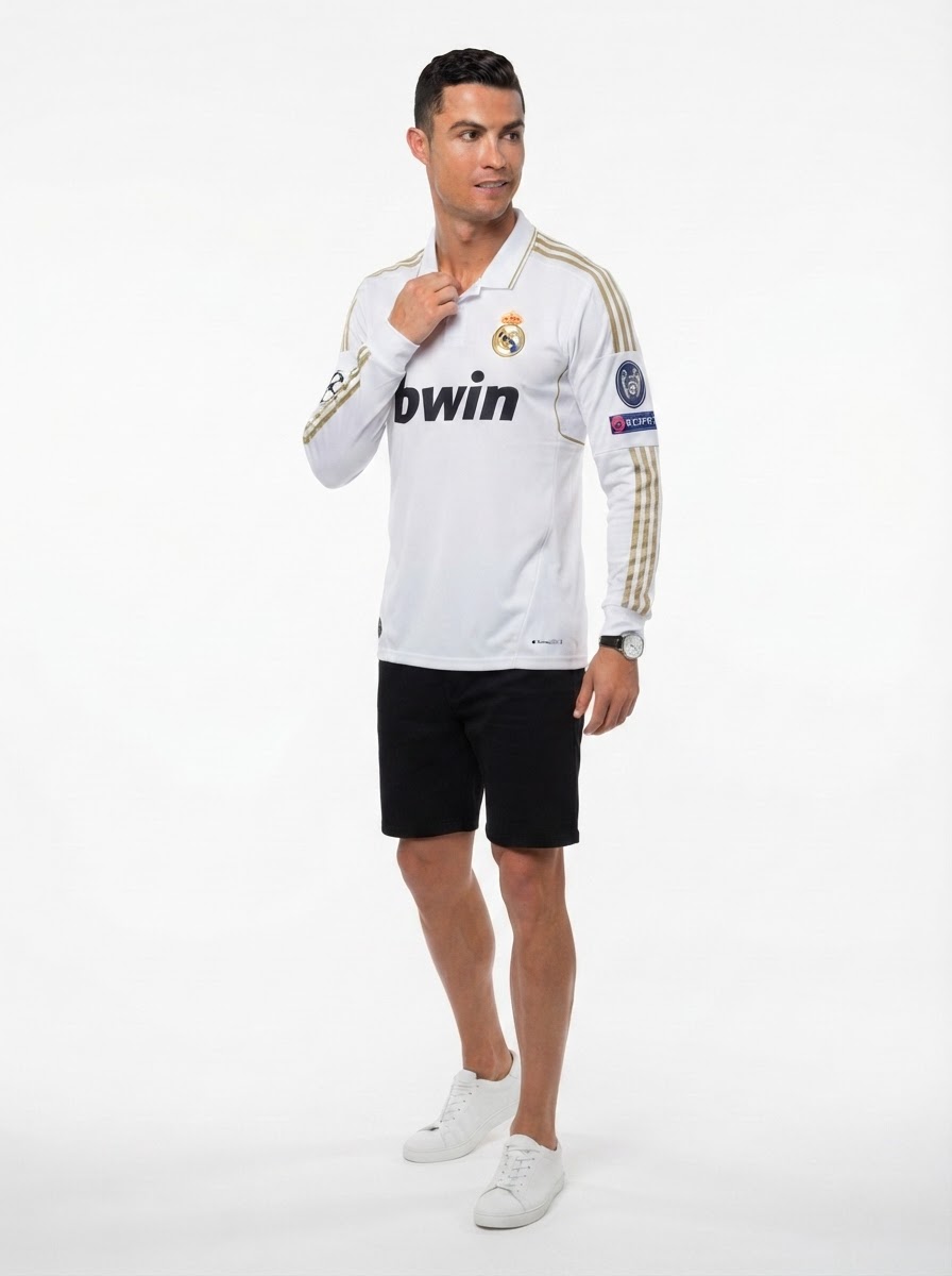 Real Madrid 11/12 I home Jersey - Long Sleeve Retro Version