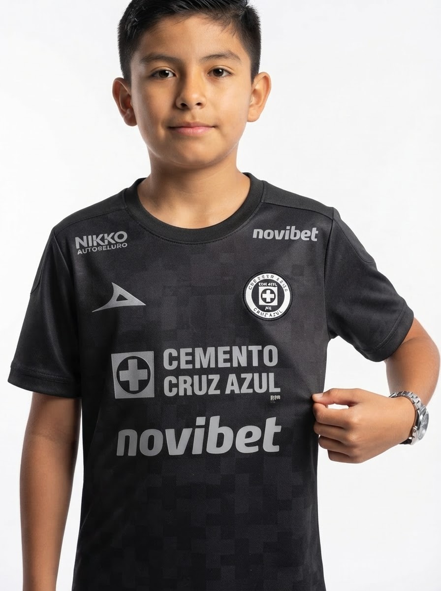25/26 Kids Cruz Azul Third Black