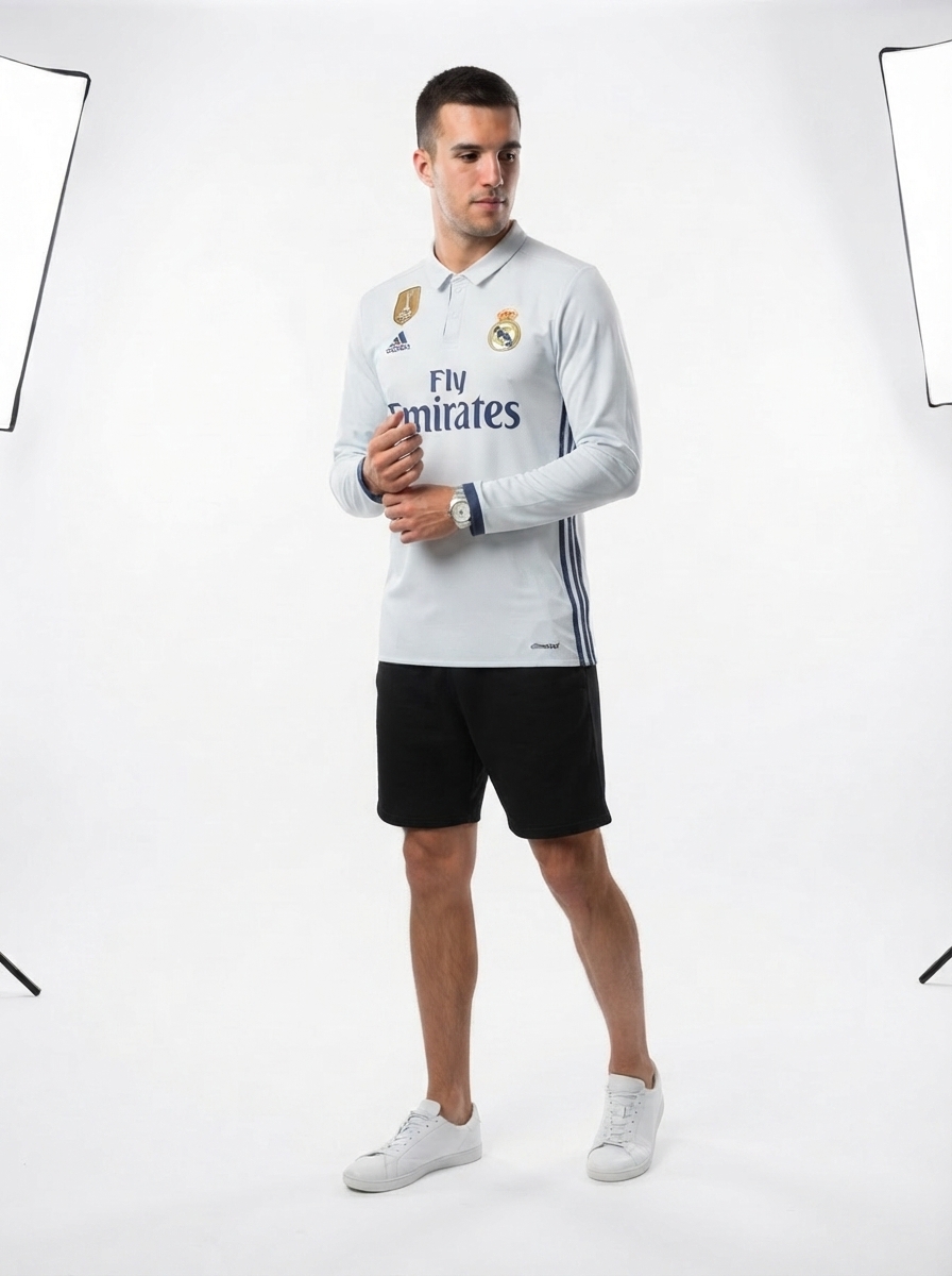 Real Madrid 16/17 I Home Jersey - Long Sleeve Retro Version