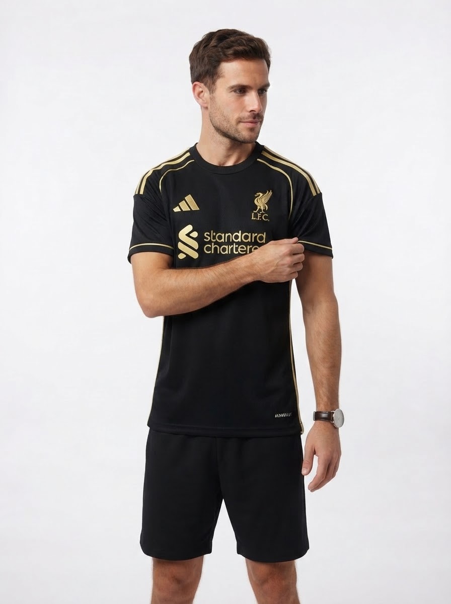 Liverpool 2025/26 Black Gold Edition Jersey