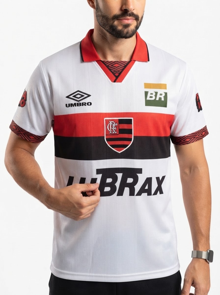 Flamengo 1995 II Away Jersey - Retro Version