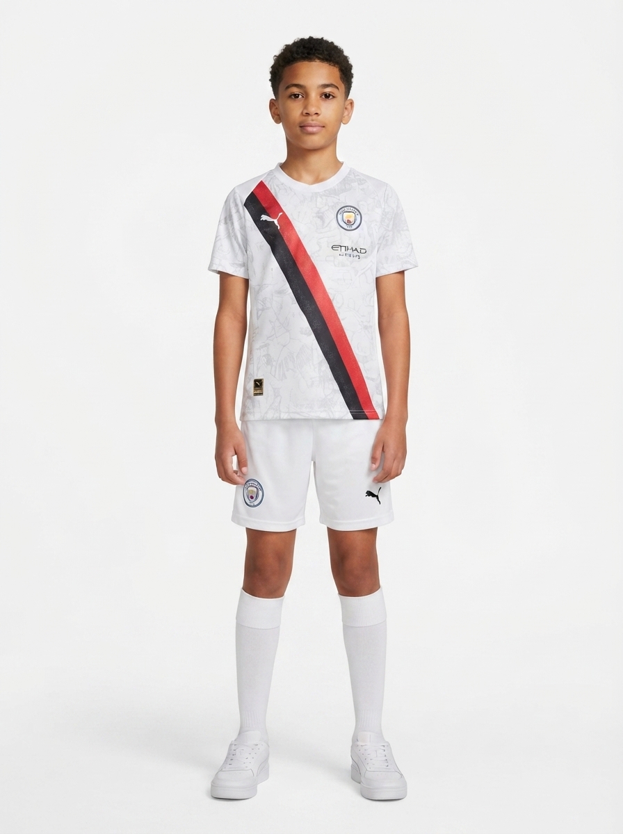 Manchester City 2025/26 Away Kids Kit