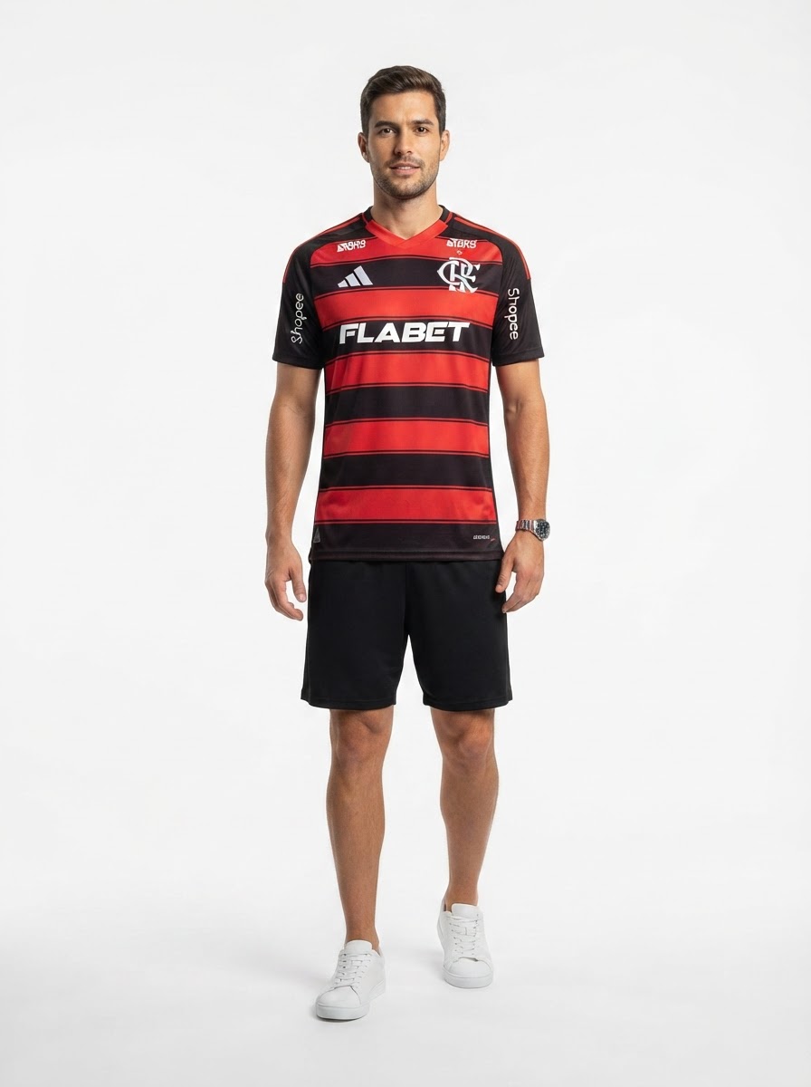 Jersey Flamengo 2025/26 I with Sponsors