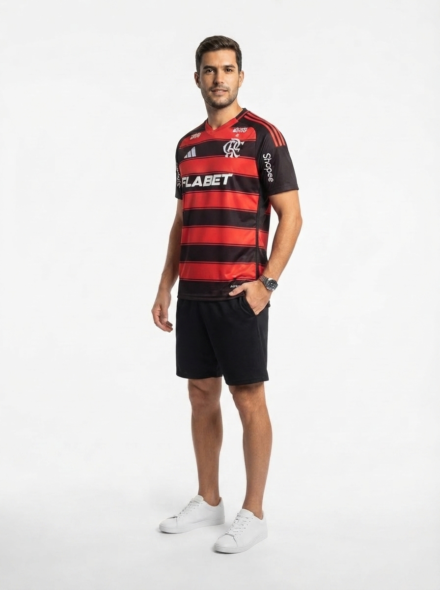 Jersey Flamengo 2025/26 I with Sponsors