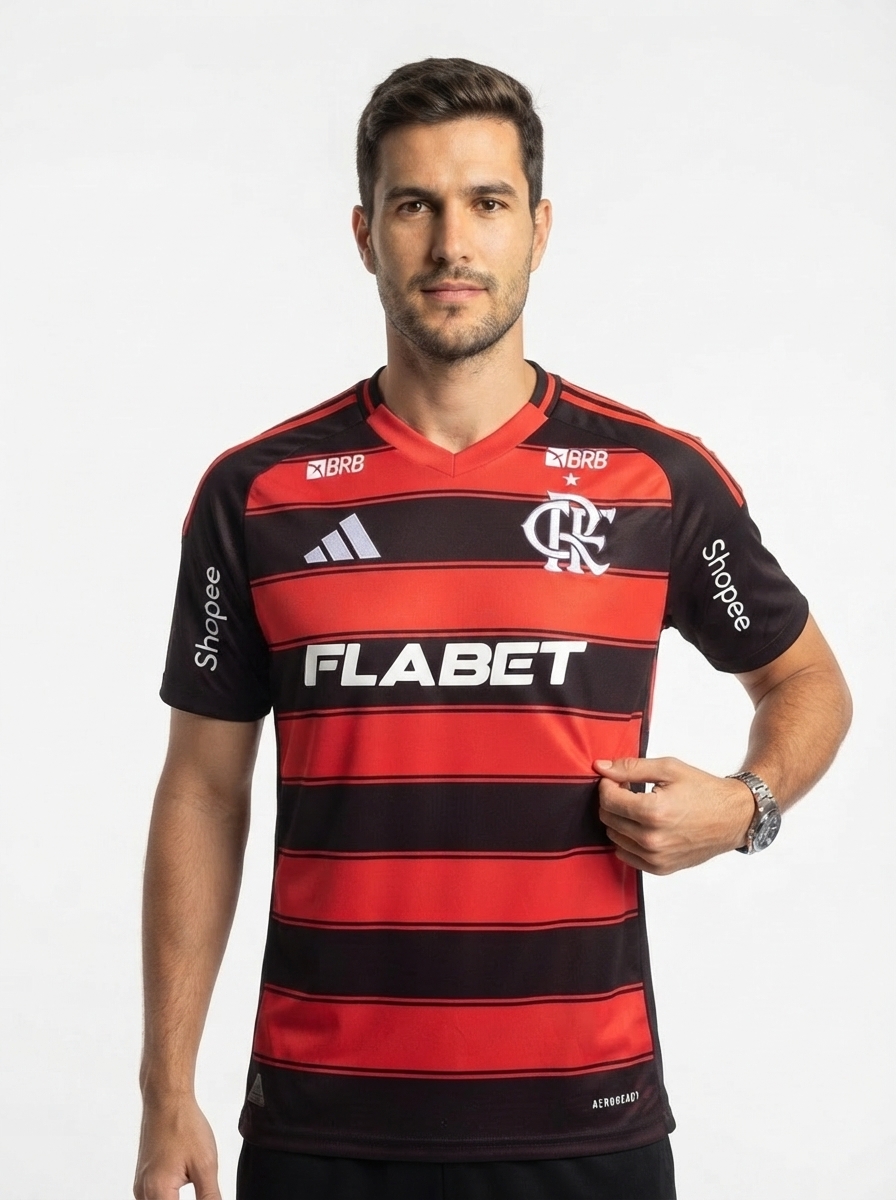 Jersey Flamengo 2025/26 I with Sponsors