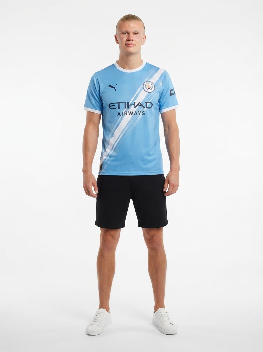 Manchester City Home Haaland 9 Fan Jersey 2025/26