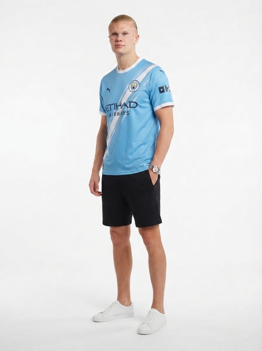 Manchester City Home Haaland 9 Fan Jersey 2025/26