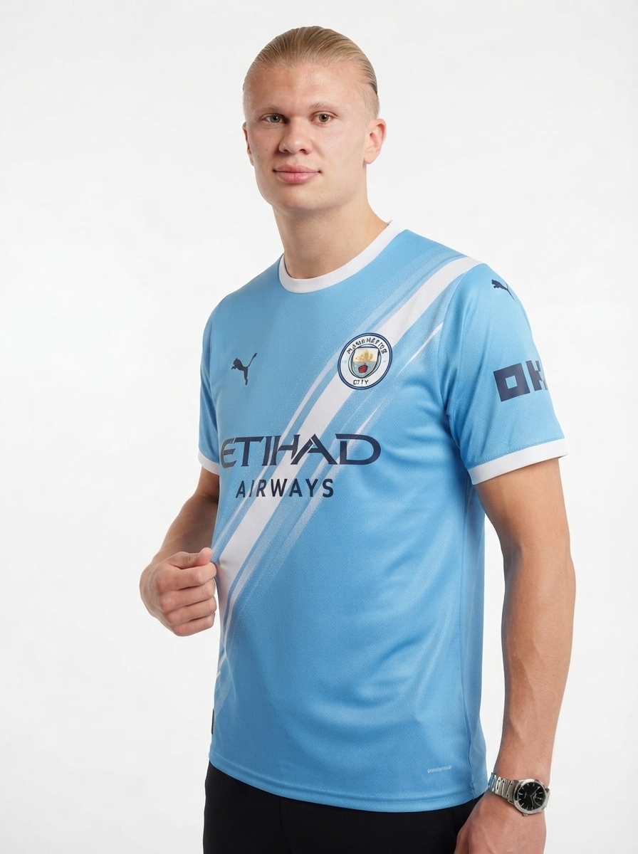 Manchester City Home Haaland 9 Fan Jersey 2025/26